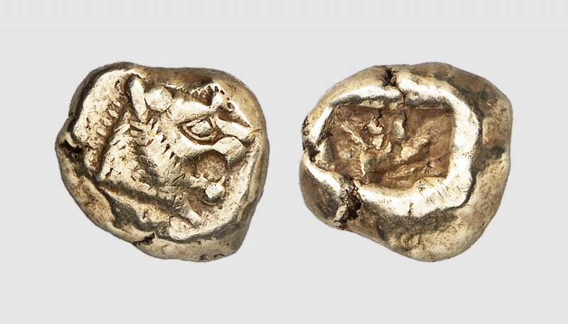 Lydia. Alyattes. Sardes. 610-561 BC. EL Trite (4.68g). SNG von Aulock 2868; Weid...
