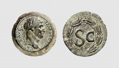 Empire. Otho. Antioch. AD 69. Æ As (16.42g, 12h). RPC 4318; Tradart 4.67 (this coin). Lovely emerald green patina. Perfectly centered and struck. One ...