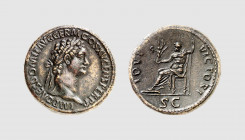 Empire. Domitian. Rome. AD 90-91. Æ Sestertius (26.71g, 6h). Cohen 314; RIC 388. Lovely dark brown patina. Choice extremely fine. From a private colle...