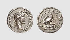 Empire. Antoninus Pius. Rome. AD 161. AR Denarius (3.28g, 12h). Cohen 155; RIC 431. Old cabinet tone. Good very fine. From a private collection; Busso...