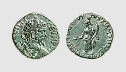 Empire. Septimus Severus. Marcianopolis. Æ 25 (7.83g, 12h). AMNG 568; Varbanov 796. Glossy dark green patina. Good very fine. From a private collectio...