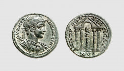 Empire. Caracalla. Isaura. AD 200-210. Æ 26 (8.02g, 6h). SNG von Aulock 8653; Tradart 5.23 (this coin). Very rare. Lovely light green patina. Choice e...
