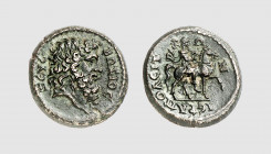 Empire. Phrygia. Hierapolis. 2nd century AD. Æ (7.14g, 1h). Laffaille 170 = Strauss 517 (this coin). Splendid dark green patina. Good very fine. From ...