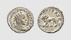 Empire. Philip II. Antioch. AD 249. AR Antoninianus (4.32g, 6h). Cohen 43; RIC 239. Scarce. Old cabine tone. Choice extremely fine. From a private col...
