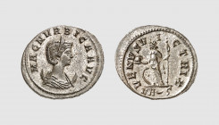 Empire. Magna Urbica. Ticinum. AD 285. Æ Antoninianus (3.68g, 6h). Cohen 17; RIC 343. Lightly toned. Traces of silvering. Lovely portrait. Choice extr...