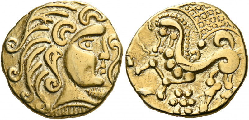 Northeast Gaul. Parisii. 2nd century BC. Stater (Gold, 20.5 mm, 7.21 g, 2 h), Cl...