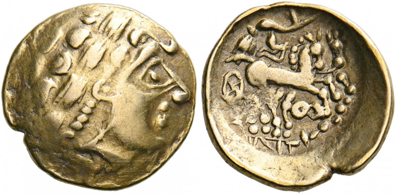 Central Europe. Helvetii. Circa 180-120 BC. Quarter Stater (Gold, 14.5 mm, 1.84 ...