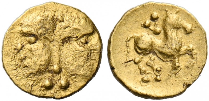 Central Europe. Vindelici. Late 3rd - early 2nd century BC. 1/24 Stater (Gold, 7...