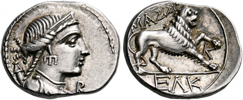 GAUL. Massalia. Circa 200-150 BC. Drachm (Silver, 17 mm, 2.75 g, 6 h). Diademed ...