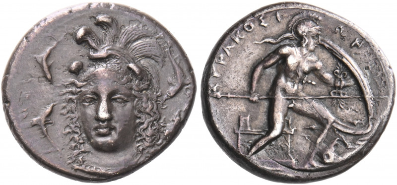 SICILY. Syracuse. Dionysios I, 405-367 BC. Drachm (Silver, 18 mm, 4.17 g, 7 h), ...