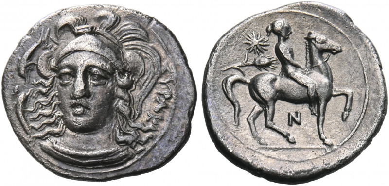 SICILY. Syracuse. Timoleon and the Third Democracy, 344-317 BC. Hemidrachm (Silv...