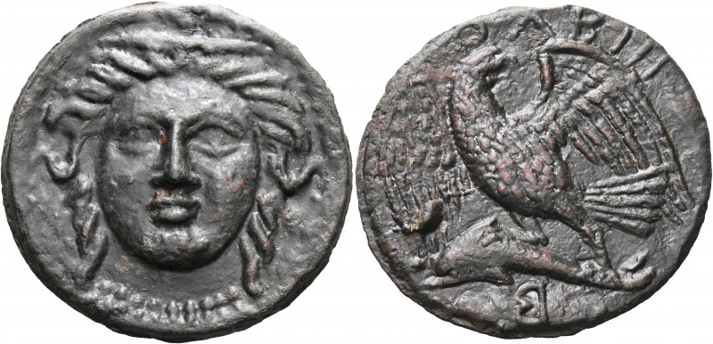 SKYTHIA. Olbia. Circa 350-330 BC. (Bronze, 66 mm, 106.50 g, 12 h), cast, as an "...