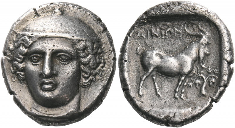 THRACE. Ainos. Circa 398/7-396/5 BC. Tetradrachm (Silver, 26 mm, 14.89 g, 12 h)....