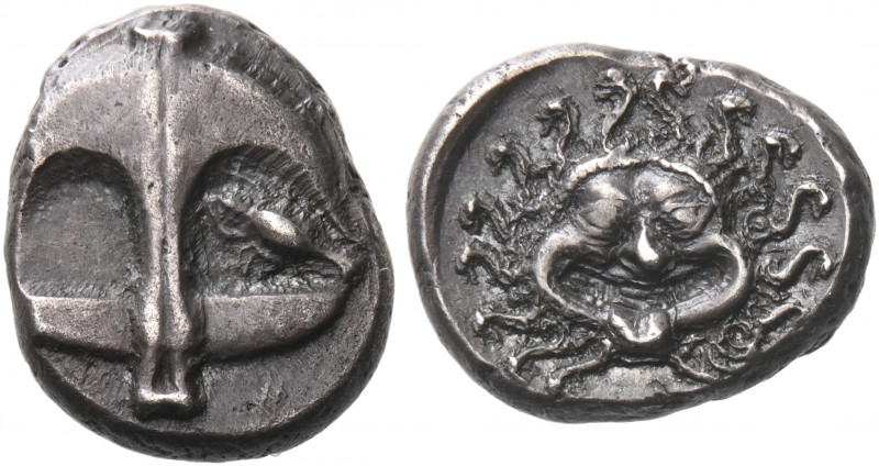 THRACE. Apollonia Pontika. Late 5th-4th centuries. Drachm (Silver, 12 mm, 3.42 g...