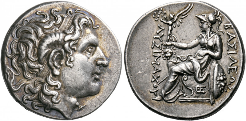 KINGS OF THRACE. Lysimachos, 305-281 BC. Tetradrachm (Silver, 27 mm, 16.92 g, 11...