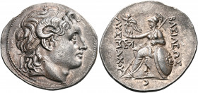 KINGS OF THRACE. Lysimachos, 305-281 BC. Tetradrachm (Silver, 31 mm, 17.05 g, 1 h), Lampsakos, c. 297/6-282/1. Diademed head of Alexander the Great to...