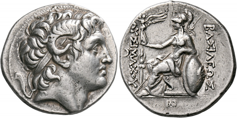 KINGS OF THRACE. Lysimachos, 305-281 BC. Tetradrachm (Silver, 28 mm, 17.09 g, 12...