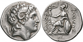 KINGS OF THRACE. Lysimachos, 305-281 BC. Tetradrachm (Silver, 28 mm, 17.09 g, 12 h), Pergamon, 287/6-282. Diademed head of Alexander III to right, wit...