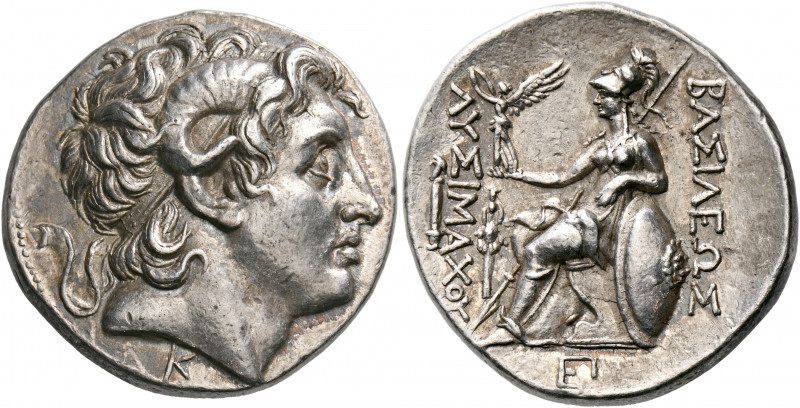 KINGS OF THRACE. Lysimachos, 305-281 BC. Tetradrachm (Silver, 28 mm, 16.91 g, 12...