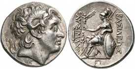 KINGS OF THRACE. Lysimachos, 305-281 BC. Tetradrachm (Silver, 28 mm, 16.91 g, 12 h), Pergamon, 287/6-282/1. Diademed head of Alexander the Great to ri...