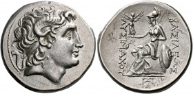KINGS OF THRACE. Lysimachos, 305-281 BC. Tetradrachm (Silver. 31 mm, 17.04 g, 12 h), uncertain mint, possibly in northern Greece or Thrace: the obvers...