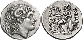 KINGS OF THRACE. Lysimachos, 305-281 BC. Tetradrachm (Silver, 29 mm, 16.81 g, 12 h), Abydos (?), circa 270s. Diademed head of Alexander the Great to r...