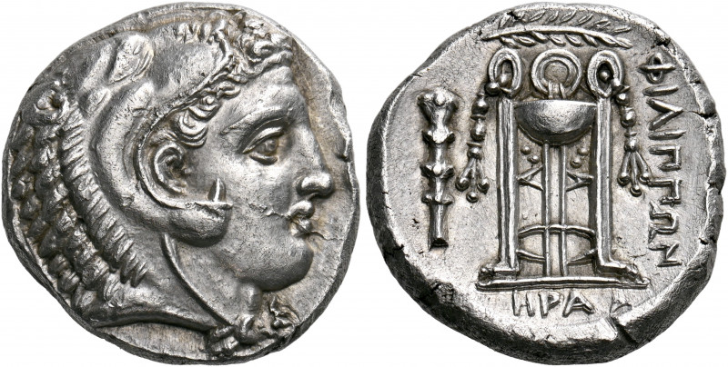 MACEDON. Philippoi. Circa 356-345 BC. Tetradrachm (Silver, 24 mm, 14.42 g, 6 h),...