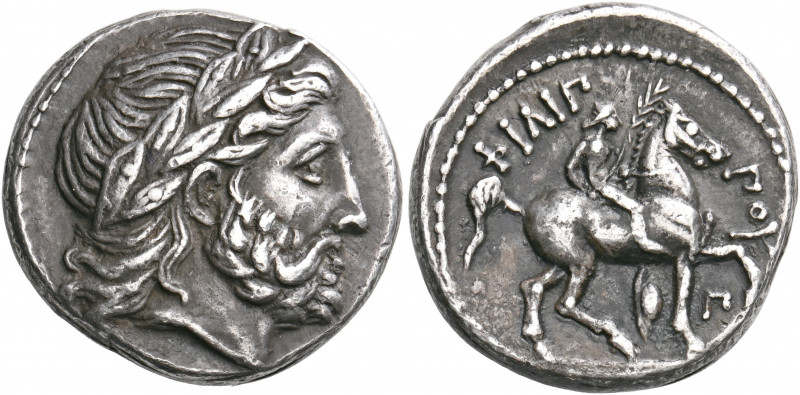 KINGS OF MACEDON. Philip II, 359-336 BC. Tetradrachm (Silver, 24 mm, 14.13 g, 2 ...