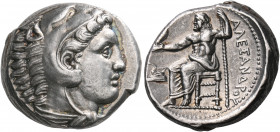 KINGS OF MACEDON. Alexander III ‘the Great’, 336-323 BC. Tetradrachm (Silver, 24 mm, 17.25 g, 7 h), Amphipolis, circa 332-326. Head of youthful Herakl...