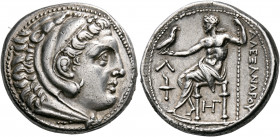 KINGS OF MACEDON. Alexander III ‘the Great’, 336-323 BC. Tetradrachm (Silver, 26 mm, 17.33 g, 12 h), struck under Kassander, Amphipolis, circa 307-297...
