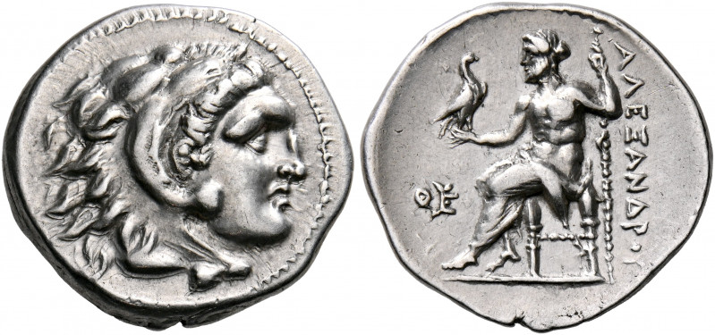 KINGS OF MACEDON. Alexander III ‘the Great’, 336-323 BC. Drachm (Silver, 18 mm, ...