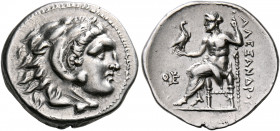 KINGS OF MACEDON. Alexander III ‘the Great’, 336-323 BC. Drachm (Silver, 18 mm, 4.12 g, 12 h), posthumous, uncertain mint in western Asia Minor, circa...