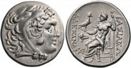 KINGS OF MACEDON. Alexander III ‘the Great’, 336-323 BC. Tetradrachm (Silver, 28 mm, 16.71 g, 1 h), struck posthumously, Mesambria in Thrace, circa 25...
