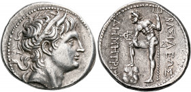 KINGS OF MACEDON. Demetrios I Poliorketes, 306-283 BC. Tetradrachm (Silver, 30.5 mm, 17.13 g, 4 h), Amphipolis, circa 290-289. Diademed head of Demetr...