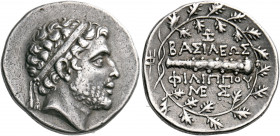 KINGS OF MACEDON. Philip V, 221-179 BC. Didrachm (Silver, 25 mm, 8.22 g, 10 h), Pella or Amphipolis, struck under the mintmaster Zoilos, circa 184-179...