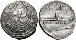 KINGS OF MACEDON. Time of Philip V and Perseus, 187-168 BC. Drachm (Silver, 18 mm, 3.45 g), on the slightly light, local standard, struck in the name ...