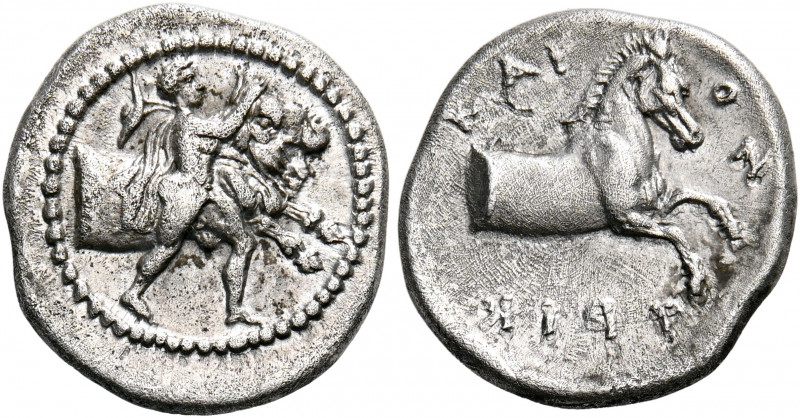 THESSALY. Trikka. Circa 440-400 BC. Hemidrachm (Silver, 17 mm, 2.90 g, 12 h). Yo...