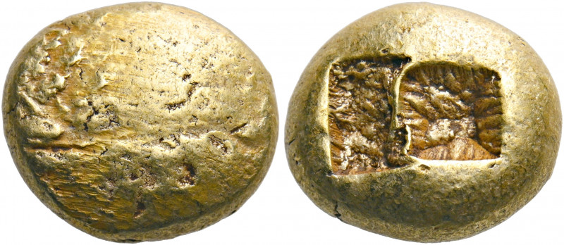 IONIA. Uncertain. Circa 650-600 BC. Trite (Electrum, 14 mm, 4.72 g), Lydo-Milesi...