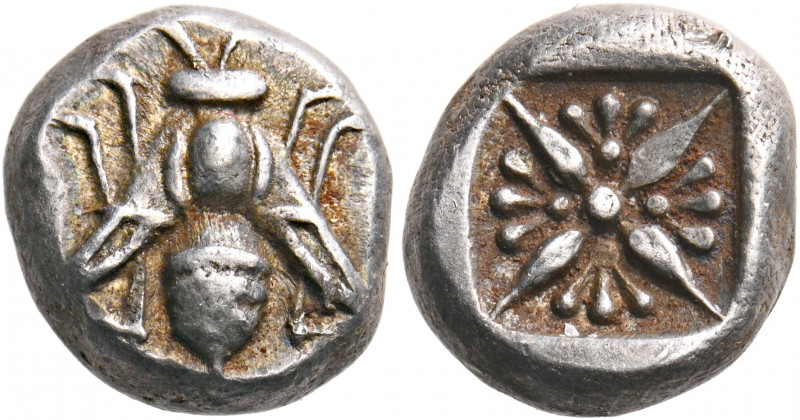 IONIA. Ephesos. Circa 550-500 BC. 1/6 Stater (Silver, 10 mm, 1.75 g). Bee. Rev. ...