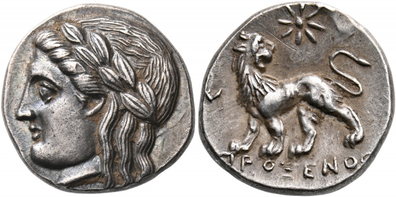 IONIA. Miletos. Circa 340-325 BC. Drachm (Silver, 15 mm, 3.49 g, 12 h), struck u...