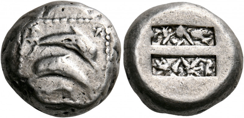 ISLANDS OFF CARIA. Karpathos. Poseidion. Circa 500-450 BC. Stater (Silver, 19 mm...