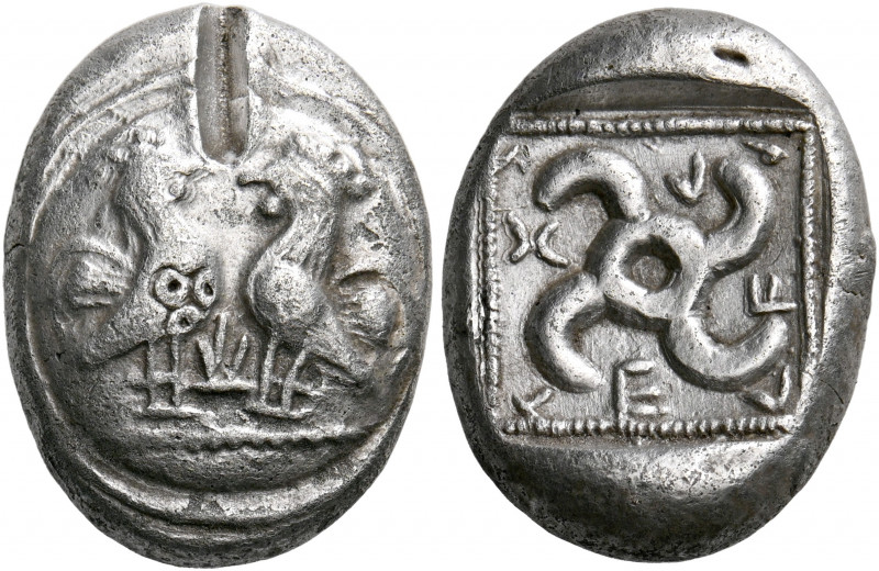 DYNASTS OF LYCIA. Teththiweibi, circa 450-430/20 BC. Stater (Silver, 21 mm, 8.38...