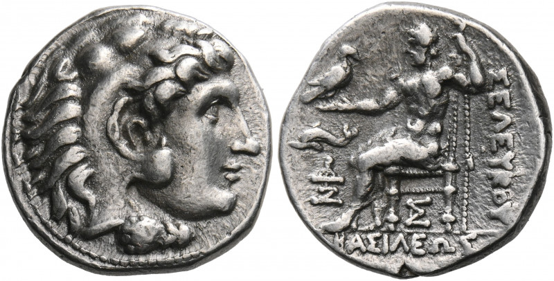 SELEUKID KINGS. Antiochos I Soter, 281-261 BC. Drachm (Silver, 17 mm, 4.22 g, 9 ...