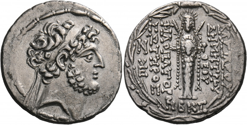 SELEUKID KINGS. Demetrios III Eukairos, 97/6-88/7 BC. Tetradrachm (Silver, 31 mm...