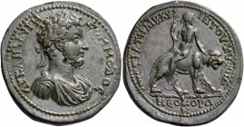 MYSIA. Kyzikos. Commodus, 177-192. Oktassarion (Bronze, 35 mm, 22.52 g, 6 h), a special prestige issue of high value, often termed a medallion, struck...