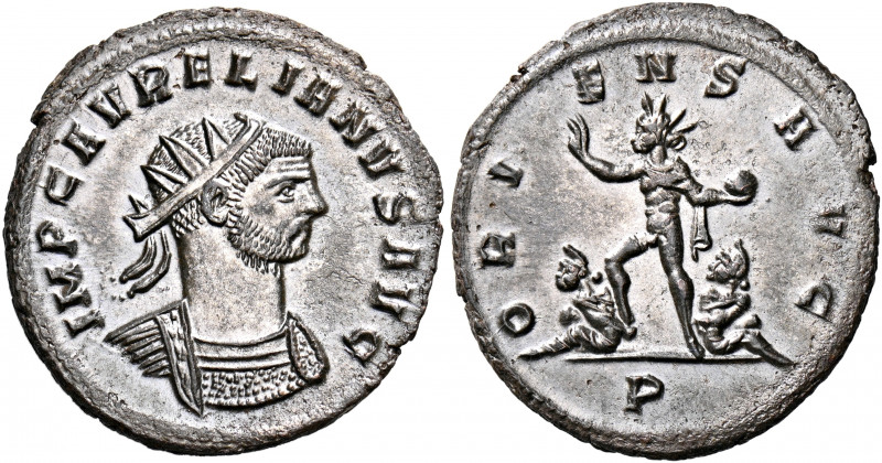 Aurelian, 270-275. Antoninianus (Billon, 24 mm, 4.14 g, 11 h), Serdica, P = 1st ...