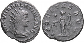 Vabalathus, usurper, 268-272. Antoninianus (Billon, 21 mm, 3.44 g, 10 h), Antioch, March-May 272. IM C VHABALATHVS AVG Radiate, draped, and cuirassed ...