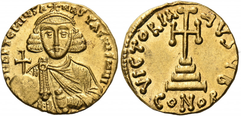 Anastasius II Artemius, 713-715. Solidus (Gold, 19 mm, 4.37 g, 6 h), Constantino...