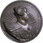 FRANCE. Royal. Marie de' Medici, wife of Henry IV and mother of Louis XIII, 1600-1642. Medal (Bronze, 105 mm, 87.00 g, 12 h), original cast uniface wi...