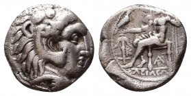 Kingdom of Macedon. Alexander III The Great. Drachm, 336-323 BC, 
Obv: Head of Herakles. wearing skin of lion's head. 
Rev: Zeus enthroned l. holdin...